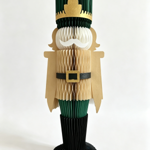 3D Honeycomb Nutcracker Paper Decoration | Christmas Tabletop Home Decor