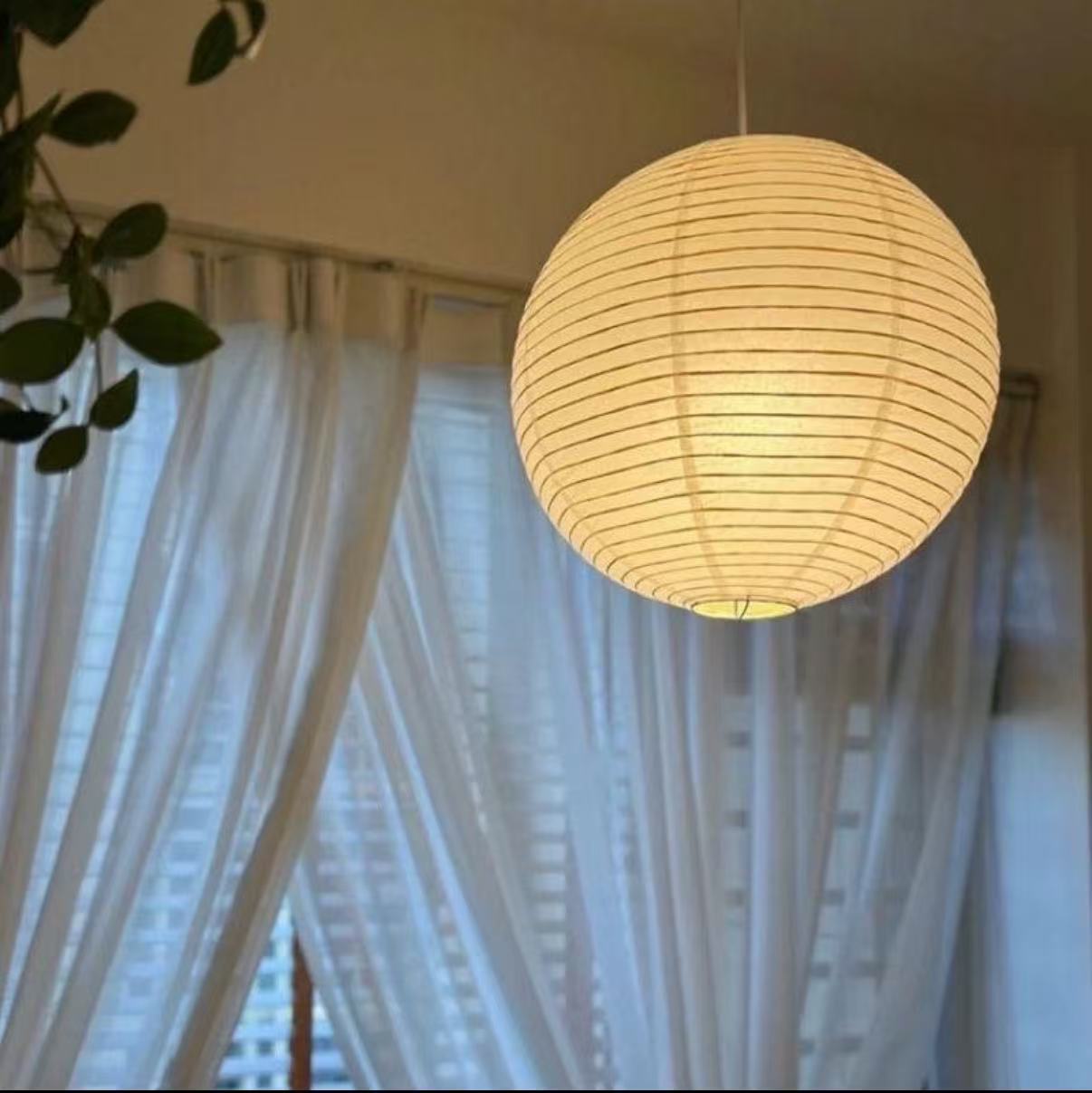 Minimalist Paper Lantern Light Shade | Elegant Hanging Lamp for Home, Wedding & Event Decoration - Image 2