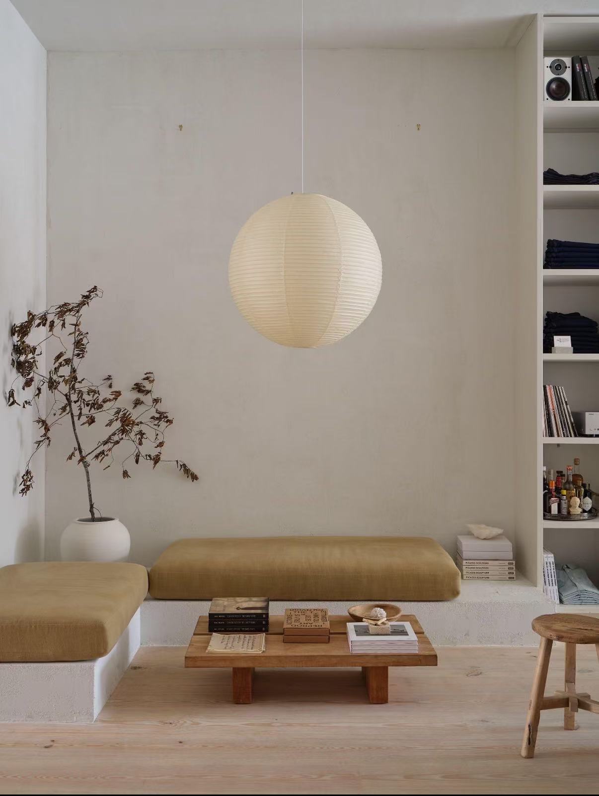 Minimalist Paper Lantern Light Shade | Elegant Hanging Lamp for Home, Wedding & Event Decoration - Image 3